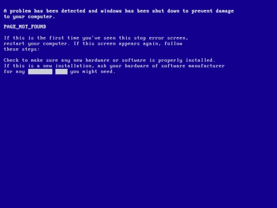 not_found screenshot