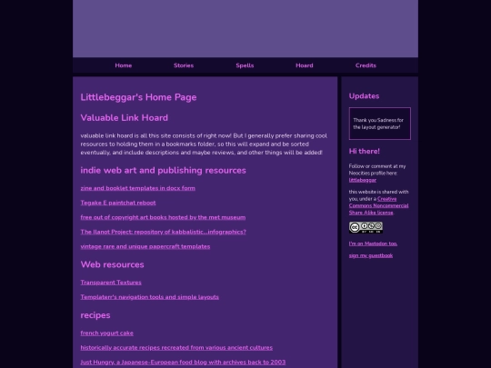 links screenshot