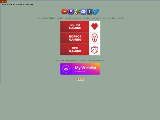links screenshot