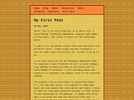 posts/2020-11-25-My-First-Post screenshot