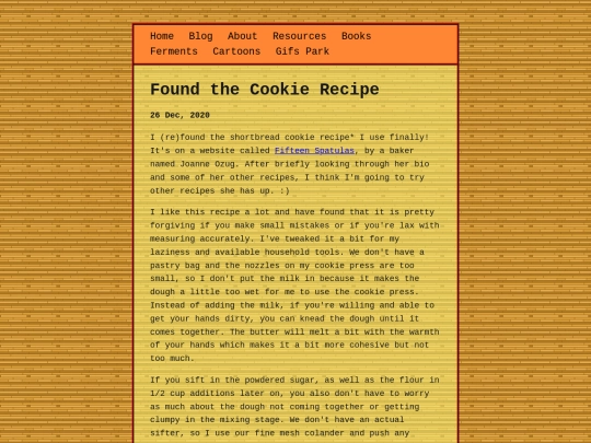 posts/2020-12-26-Found-the-Cookie-Recipe screenshot