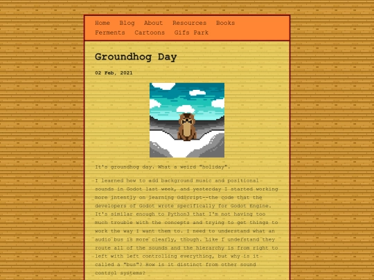 posts/2021-02-02-Groundhog-Day screenshot
