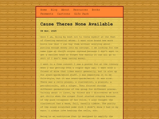 posts/2025-11-08-Cause-Theres-None-Available screenshot
