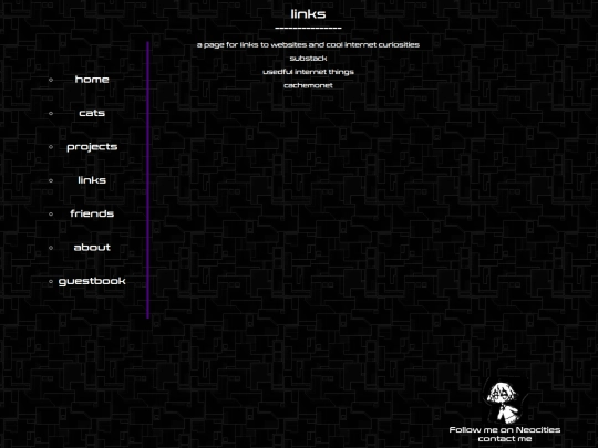 links screenshot