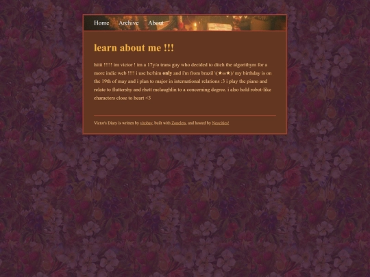 blog/about screenshot