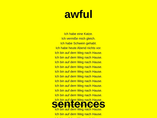 awfulsentences screenshot