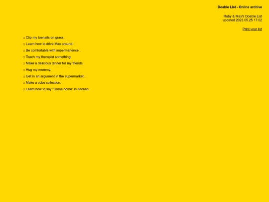 doablelist/rubyandmax screenshot