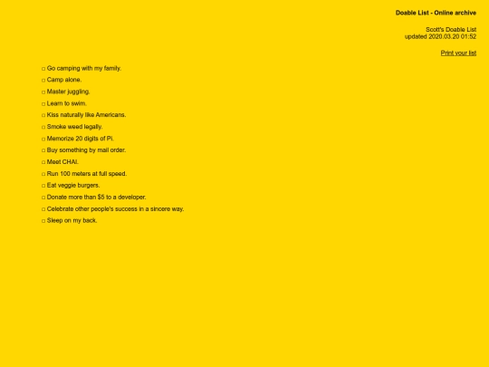 doablelist/scott screenshot