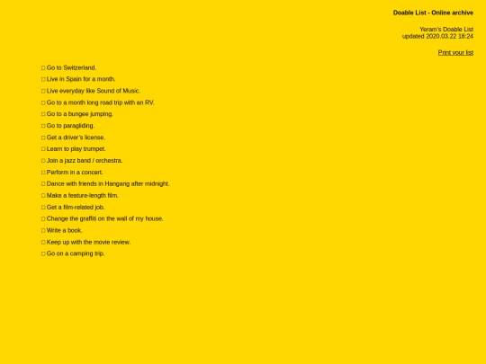 doablelist/yeram screenshot