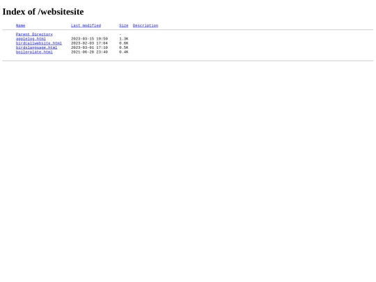 index screenshot