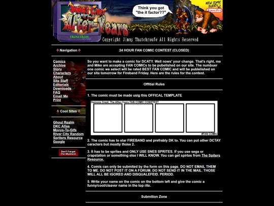 editorials/comiccontest screenshot