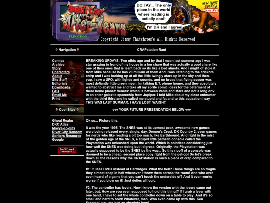 editorials/craprant screenshot