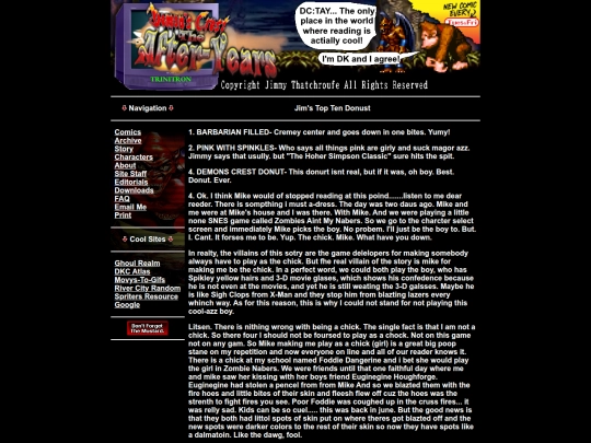 editorials/donutz screenshot