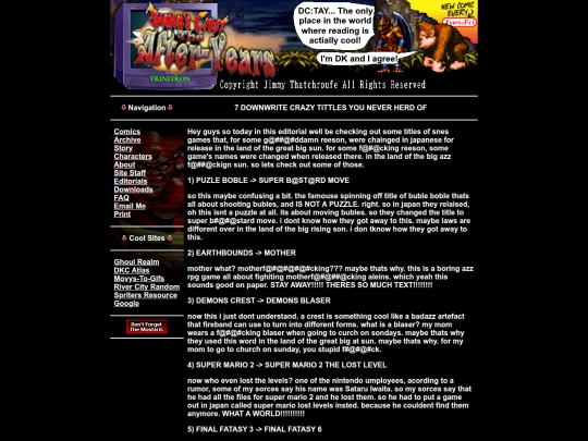 editorials/tittles screenshot