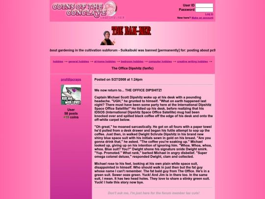 forum/The_Office_Dipshitz_fanfic screenshot