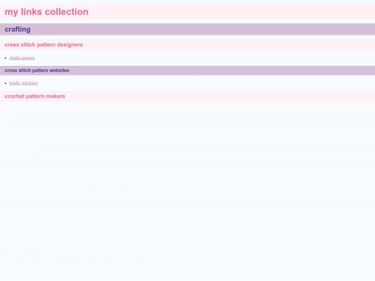 links screenshot