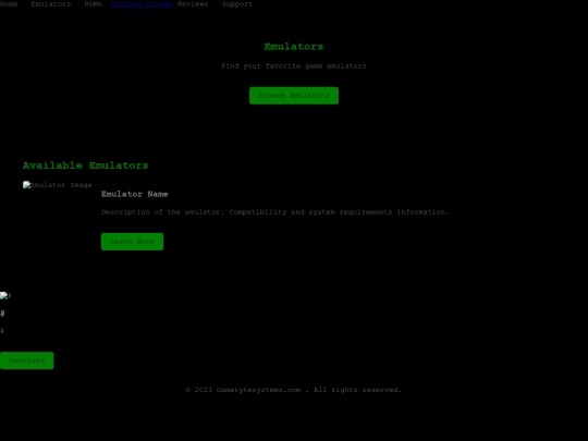 Emulators  screenshot