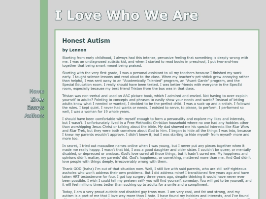 essays/honestautism screenshot