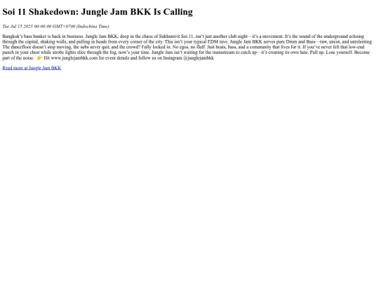 soi-11-shakedown-jungle-jam-bkk-is-calling screenshot