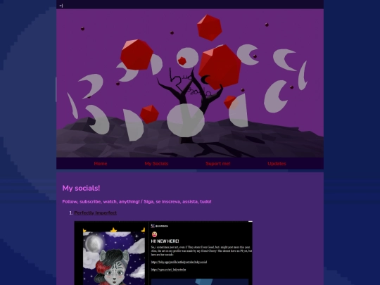 Socials screenshot