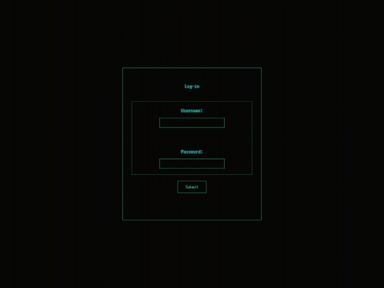 login screenshot
