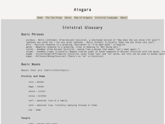 glossary screenshot