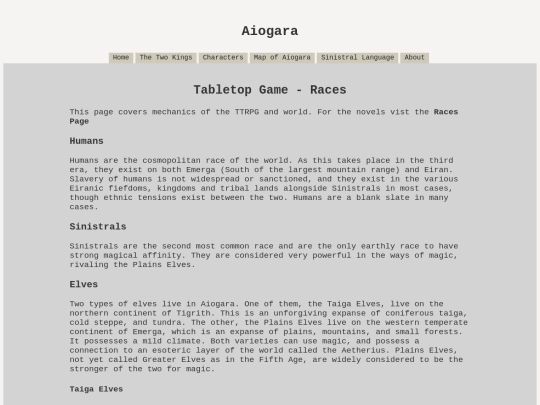 tabletop/races screenshot