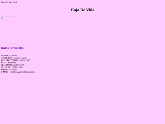index screenshot