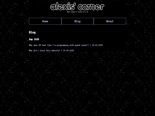blog screenshot