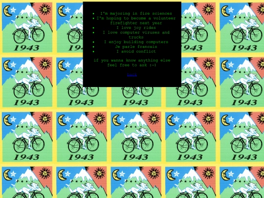 info screenshot