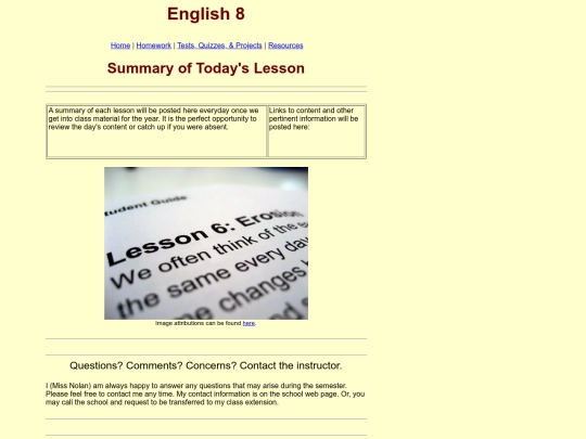 class_summary screenshot