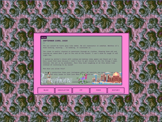 blog screenshot