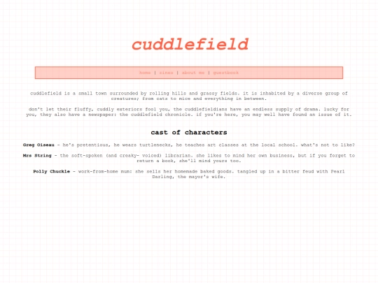 cuddlefield screenshot
