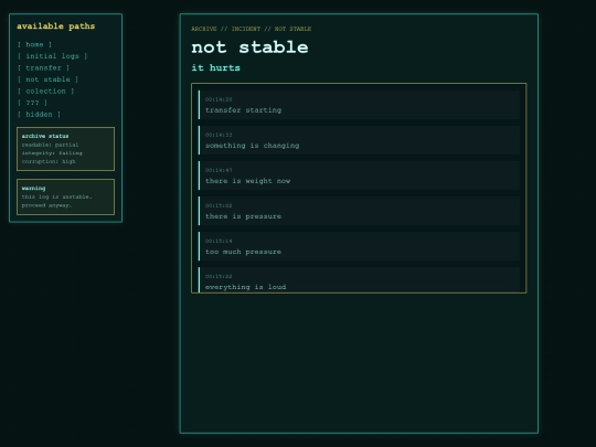 notstable screenshot