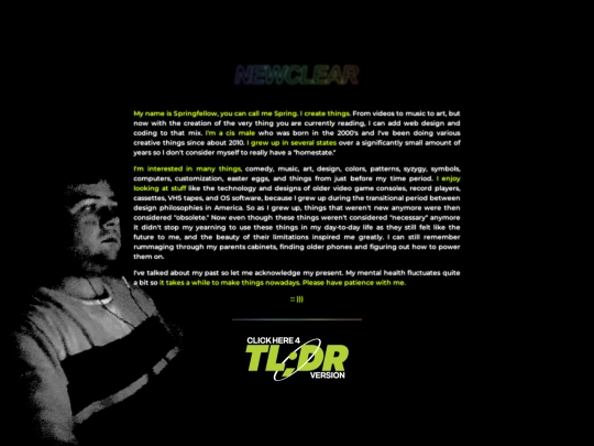 bio screenshot