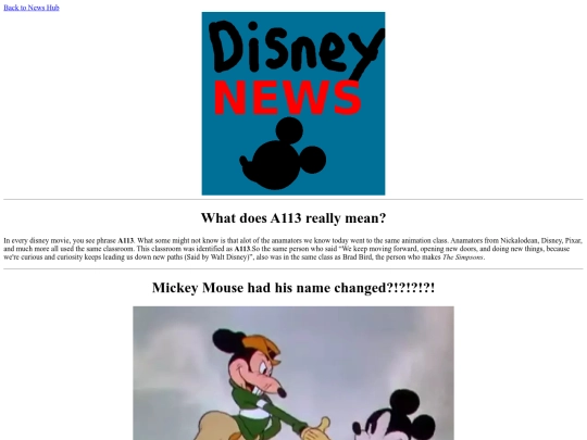 NewsHub/NewsArticleDisney/BreakingNews screenshot