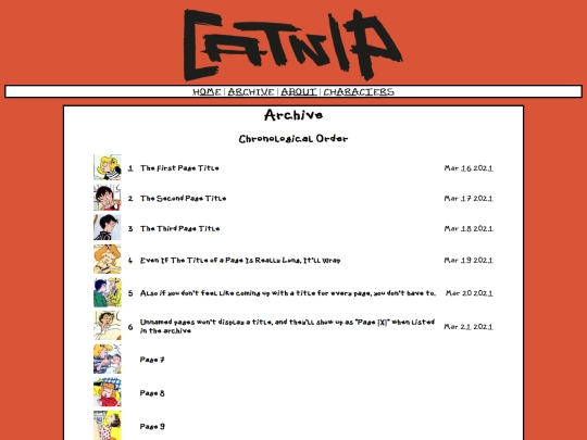 archive screenshot