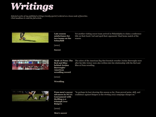 writing screenshot