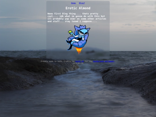 blogs/firstblog screenshot