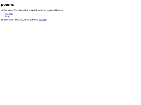 poems screenshot