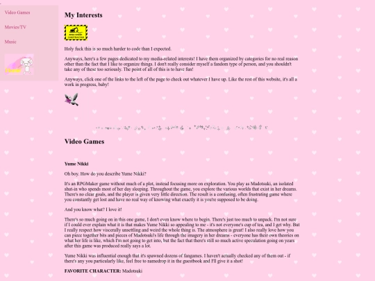 interests screenshot