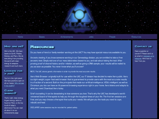 resources screenshot