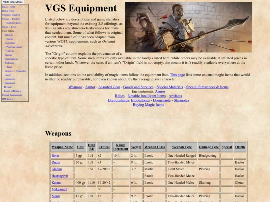 equipment screenshot