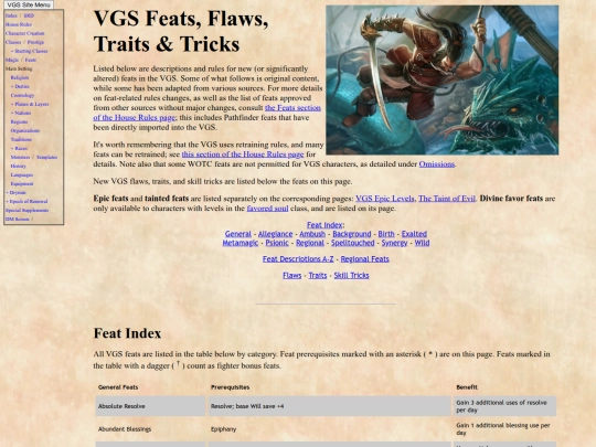 feats screenshot