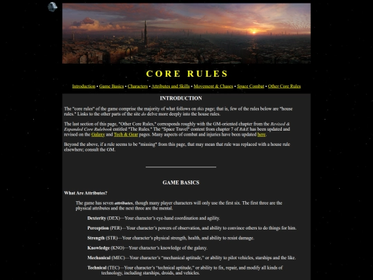 sw/corerules screenshot