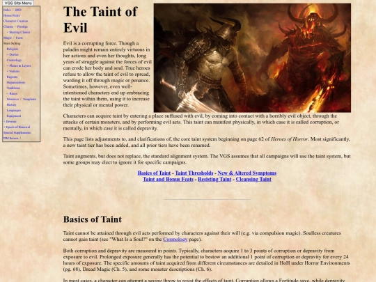 taint screenshot