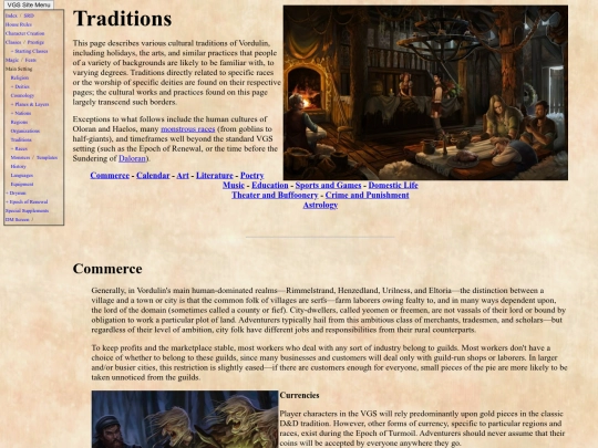 traditions screenshot