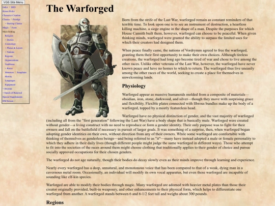 warforged screenshot