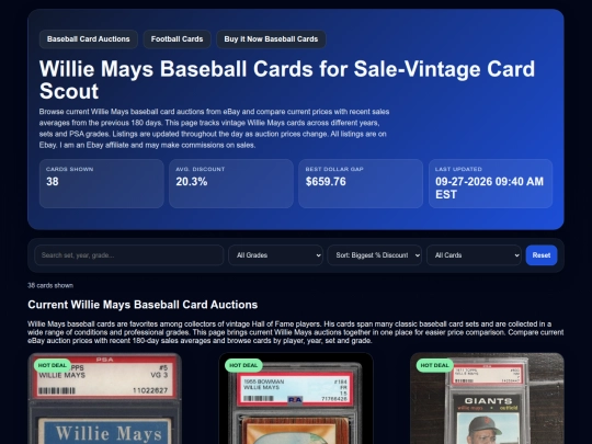 willie-mays-baseball-cards screenshot