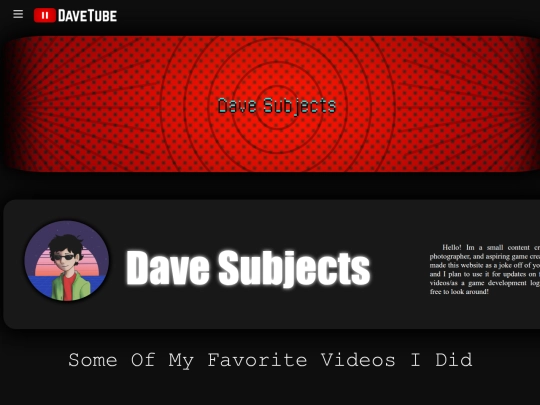 DaveTube screenshot